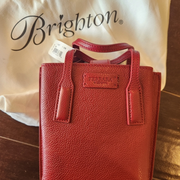 Brighton Ferrara Red Mini Leather Bag - Picture 3 of 4